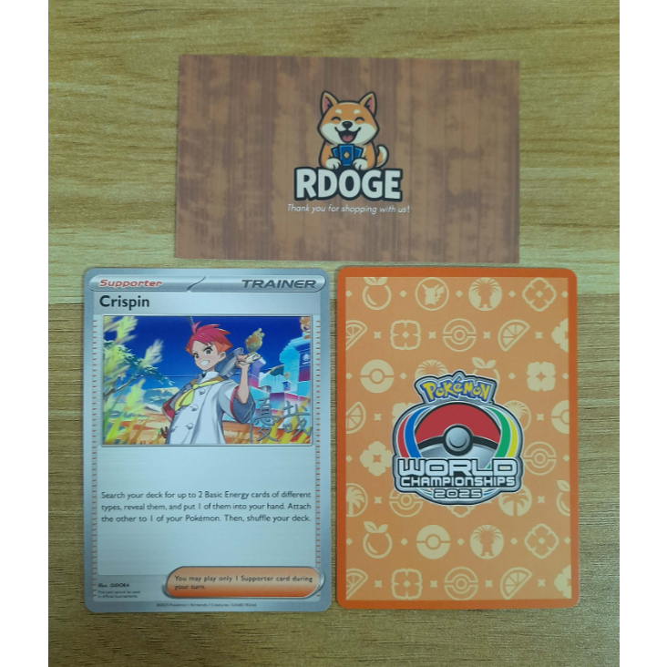 [Thẻ bài Pokemon TCG] Crispin - Yuya Okita - World Championships 2025