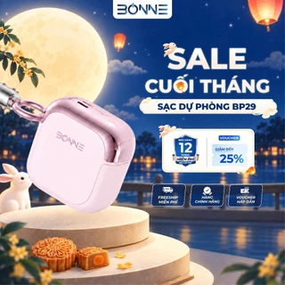 Sạc Dự Phòng Mini BP29 Chính Hãng BONNE TECH , Tích Hợp Dây Đeo Type C To L , Bảo hành 12 Tháng.