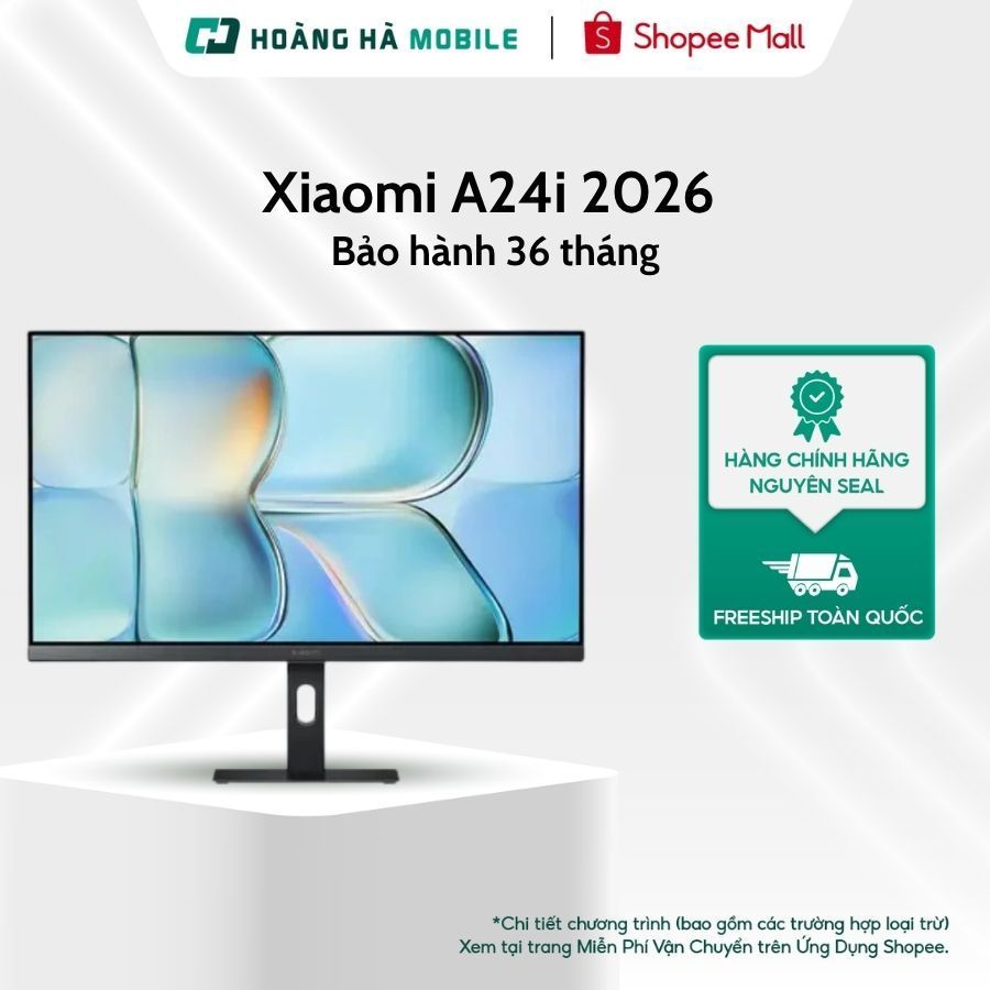 Màn hình Xiaomi A24i (ELA5444EU) (23.8 inch/FHD/IPS/100HZ/6ms/HDMI) Xiaomi A24i 2026 (ELA6416EU) (24"/FHD/IPS/144HZ/6ms)