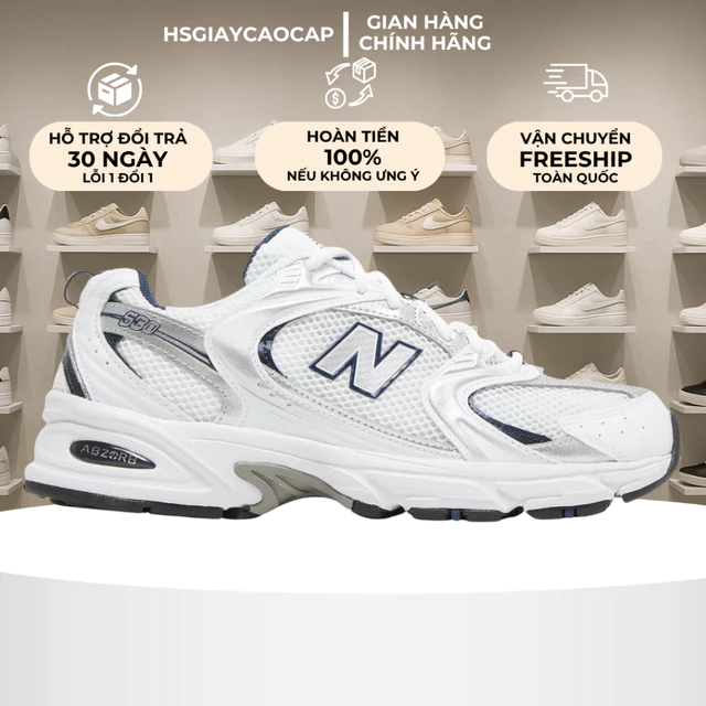 [ Best Quality ] Giày Thể Thao Nam Nữ New Balance 530 Retro Navy White Full Box
