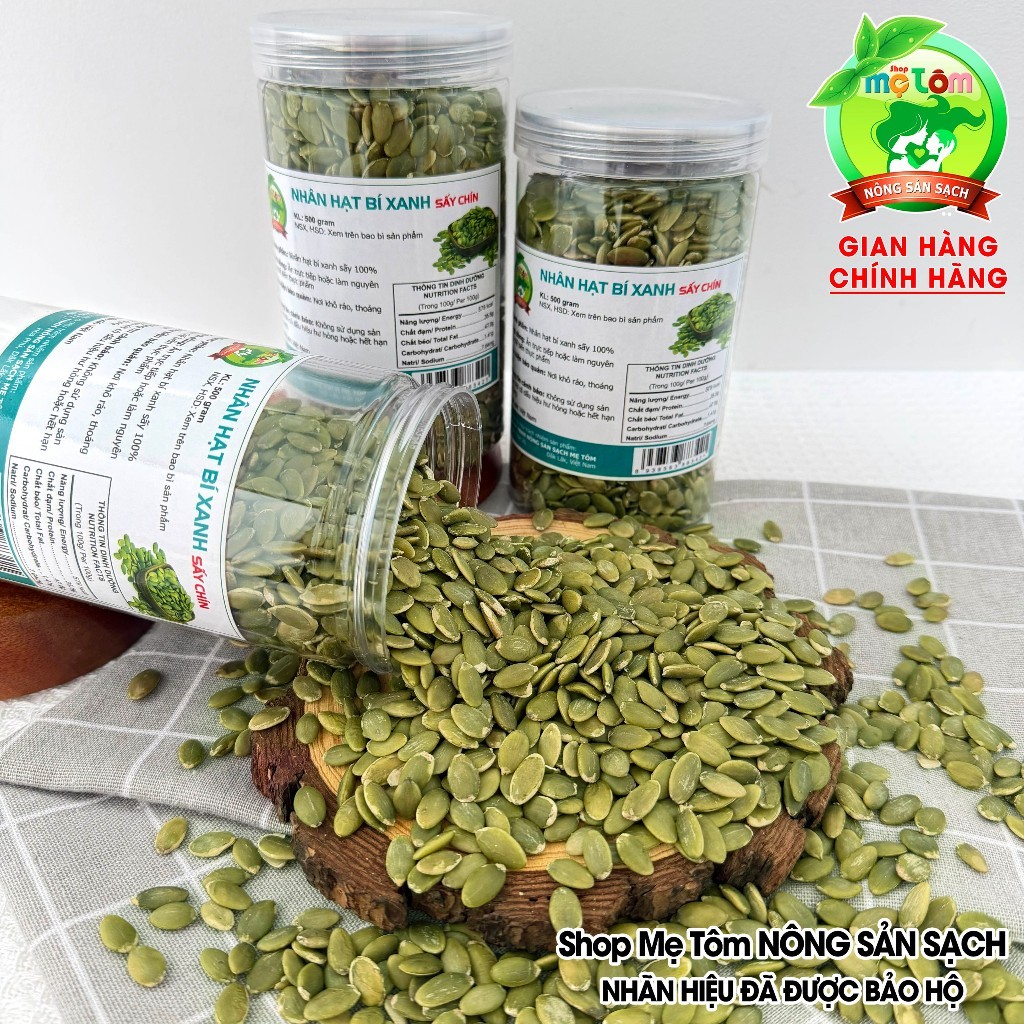 NHÂN HẠT BÍ XANH SHOP MẸ TÔM (CÓ XUẤT HÓA ĐƠN CÔNG TY)