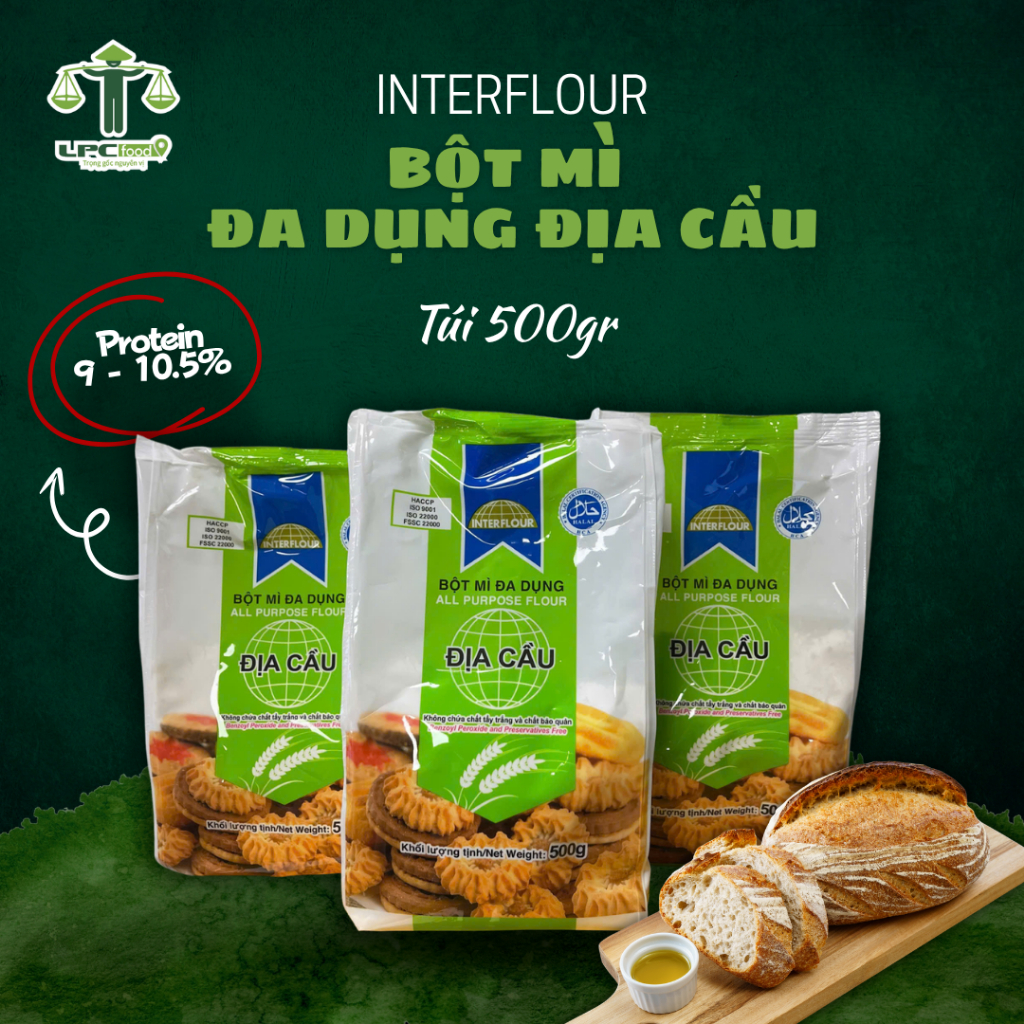 Bột mì Đa dụng Địa Cầu - túi 500g