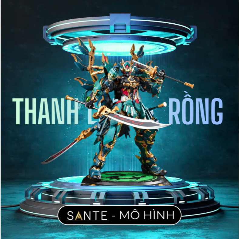 Mô Hình Metal Build 1/72 CD-01U Thanh Long Ver Battle CangDao (Tặng base, phụ kiện, lắp sẵn)
