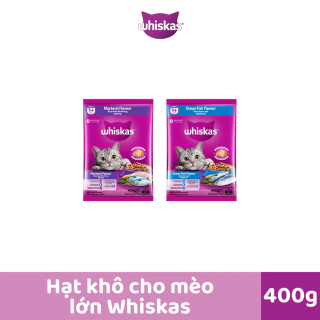 Thức ăn mèo Whiskas túi 400g