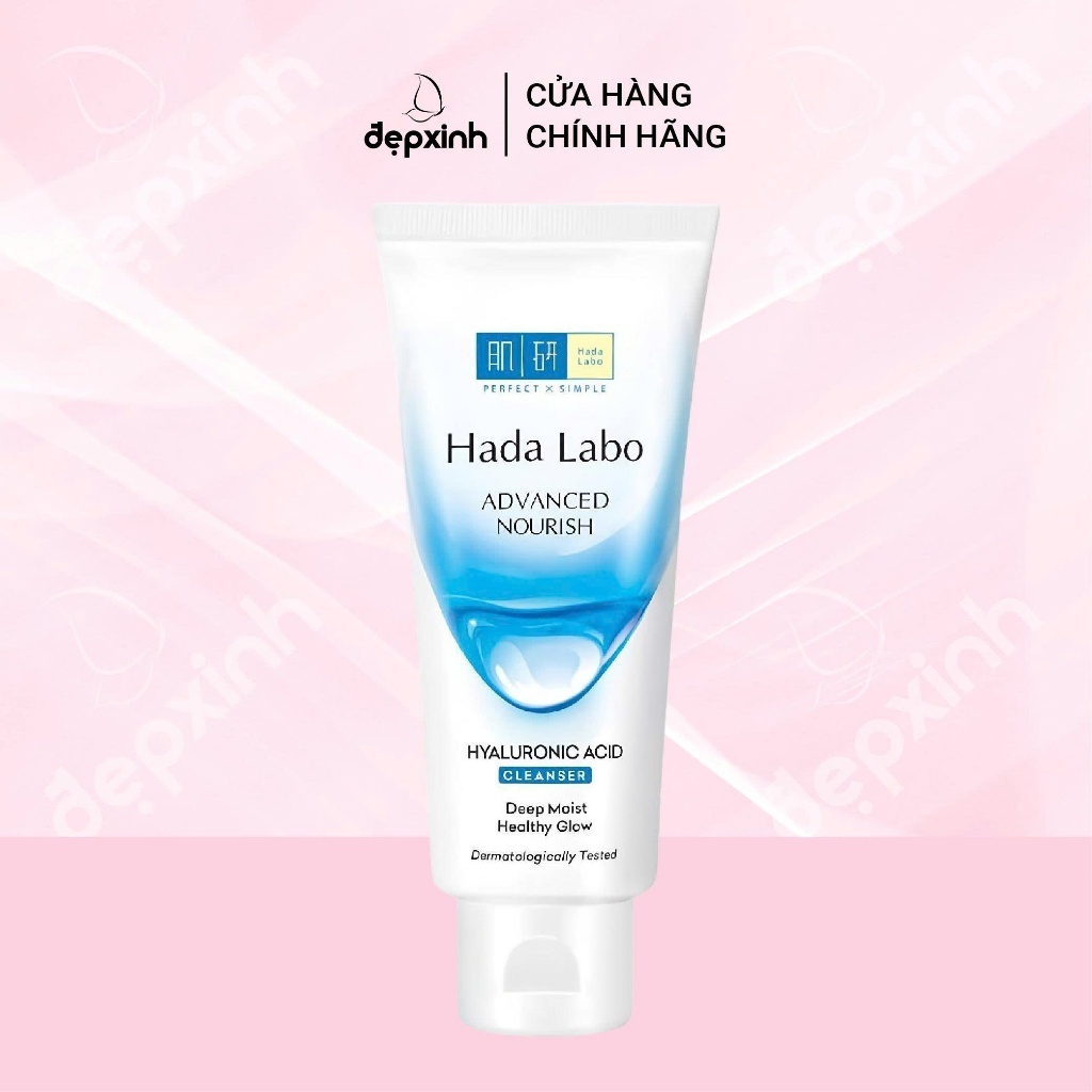 Sữa rửa mặt dưỡng ẩm Hada Labo Advanced Nourish Hyaluronic Acid Cleanser 80g