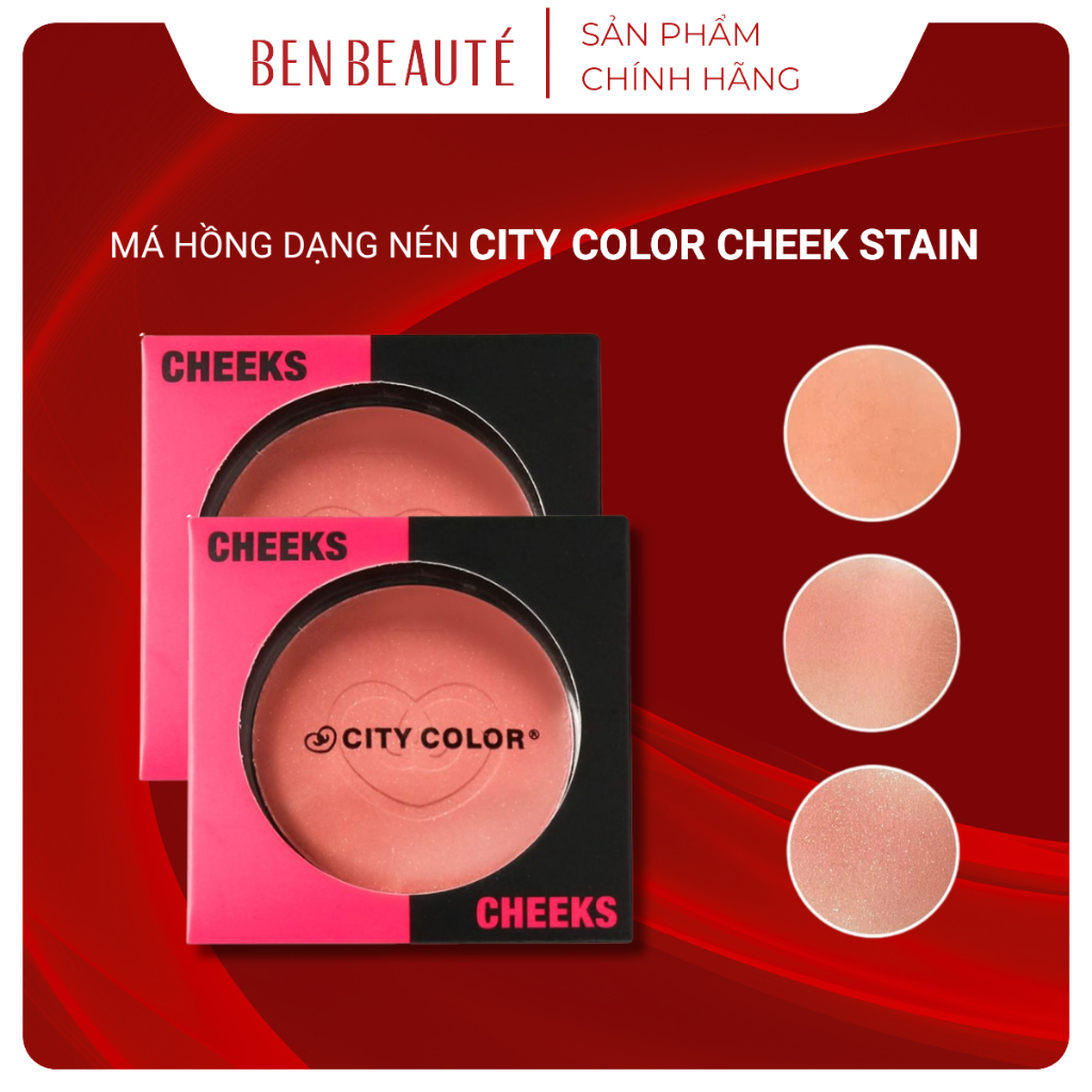 Má Hồng Dạng Nén City Color Check Stain 5.2g