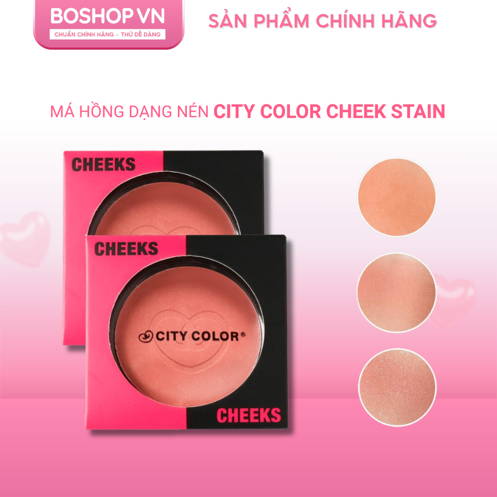 Má Hồng Dạng Nén City Color Check Stain 5.2g