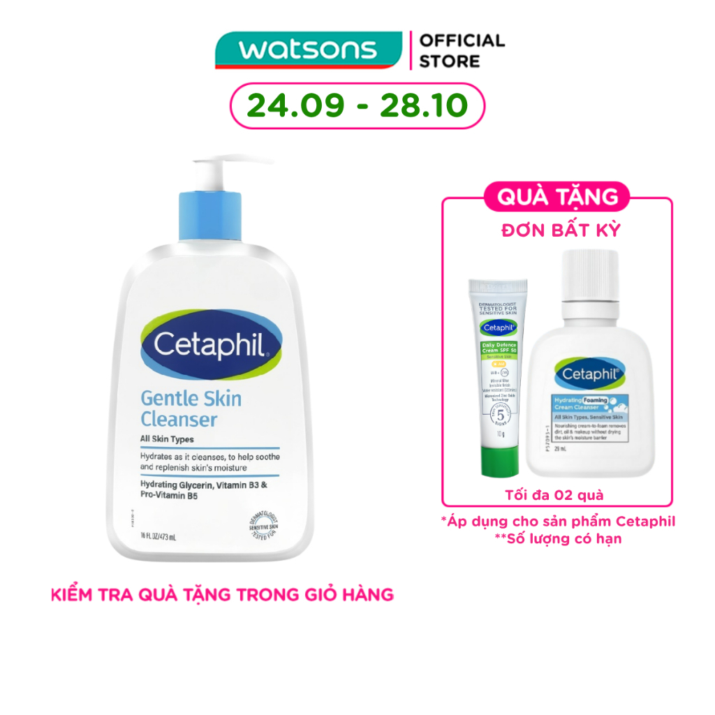 Sữa Rửa Mặt Cetaphil Gentle Skin Cleanser 473ml