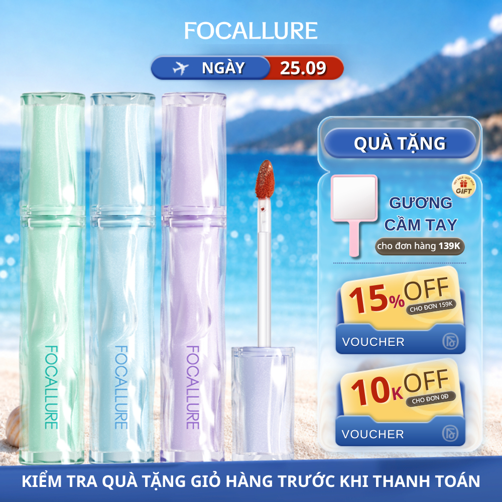 FOCALLURE Son Tint Siêu Căng Bóng Mọng Nước Lâu Trôi 2g