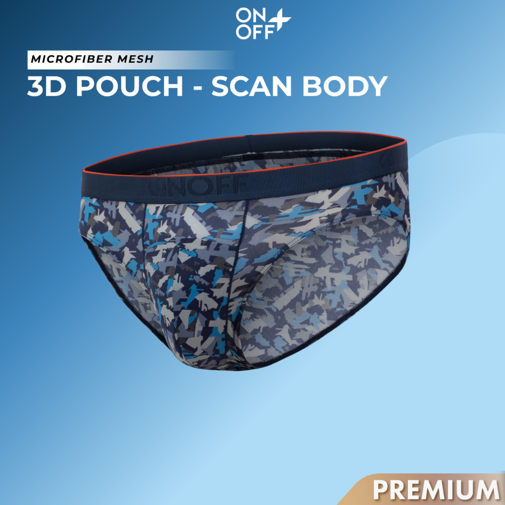 Quần lót nam dáng brief Mesh AquaX Siêu mảnh ONOFF PREMIUM siêu nhẹ mềm mại dệt thoáng khí 18UQ26A12