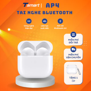 Tai Nghe Bluetooth AP 4 Bản Cao Cấp Full Chức Năng Bass Căng, Cảm Ứng, Định Vị, Đổi Tên Bảo Hành