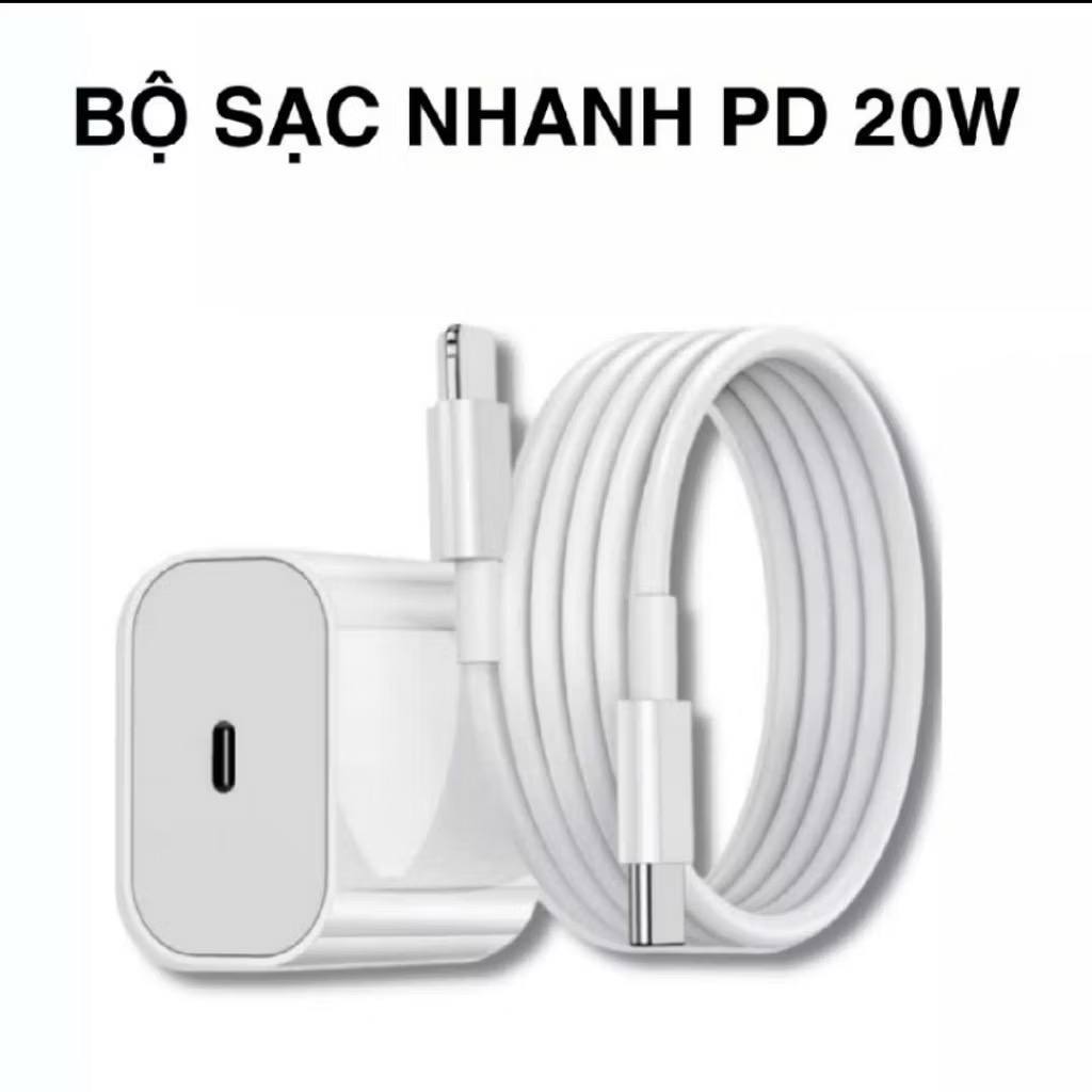 sạc nhanh PD 20W [cáp sạc TypeC to LN cho các dòng 14 trở xuống] cáp TypeC to TypeC cho dòng 15