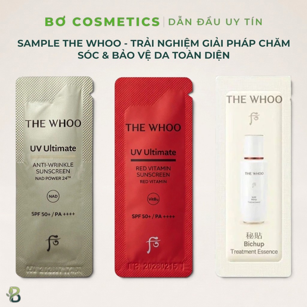[Bơ Cosmetics] Sample The Whoo - Trải Nghiệm Giải Pháp Chăm Sóc & Bảo Vệ Da Toàn Diện