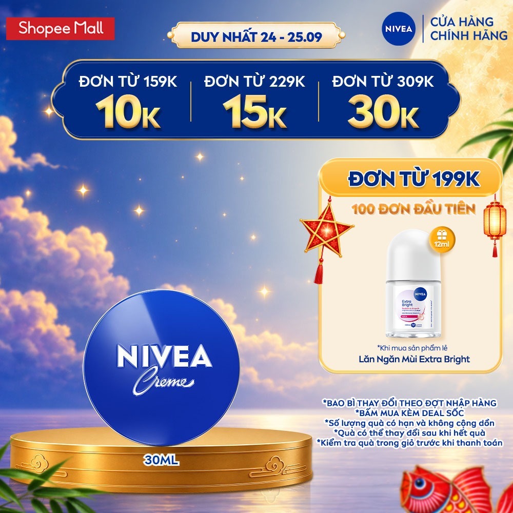 Kem Dưỡng Ẩm Da NIVEA Crème 30ml / kem body / Dưỡng Ẩm Da Mặt - 80101