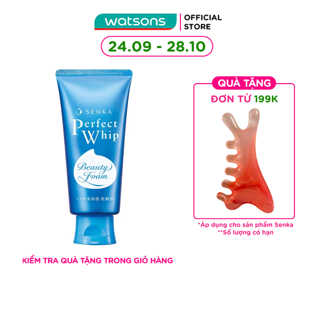 Sữa Rửa Mặt Tạo Bọt Senka Perfect Whip U 120g