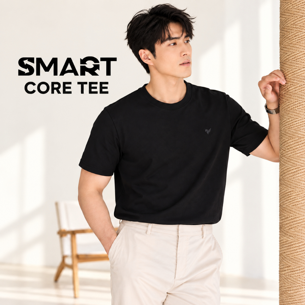 Áo Thun Nam TORANO SMART CORE TEE Cotton Co Giãn, Thấm Hút Tốt, Chống UV…