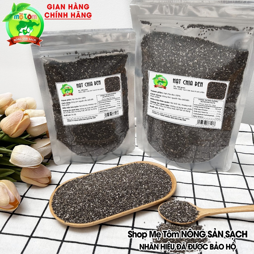 HẠT CHIA ĐEN shop mẹ Tôm (CÓ XUẤT HÓA ĐƠN CÔNG TY)