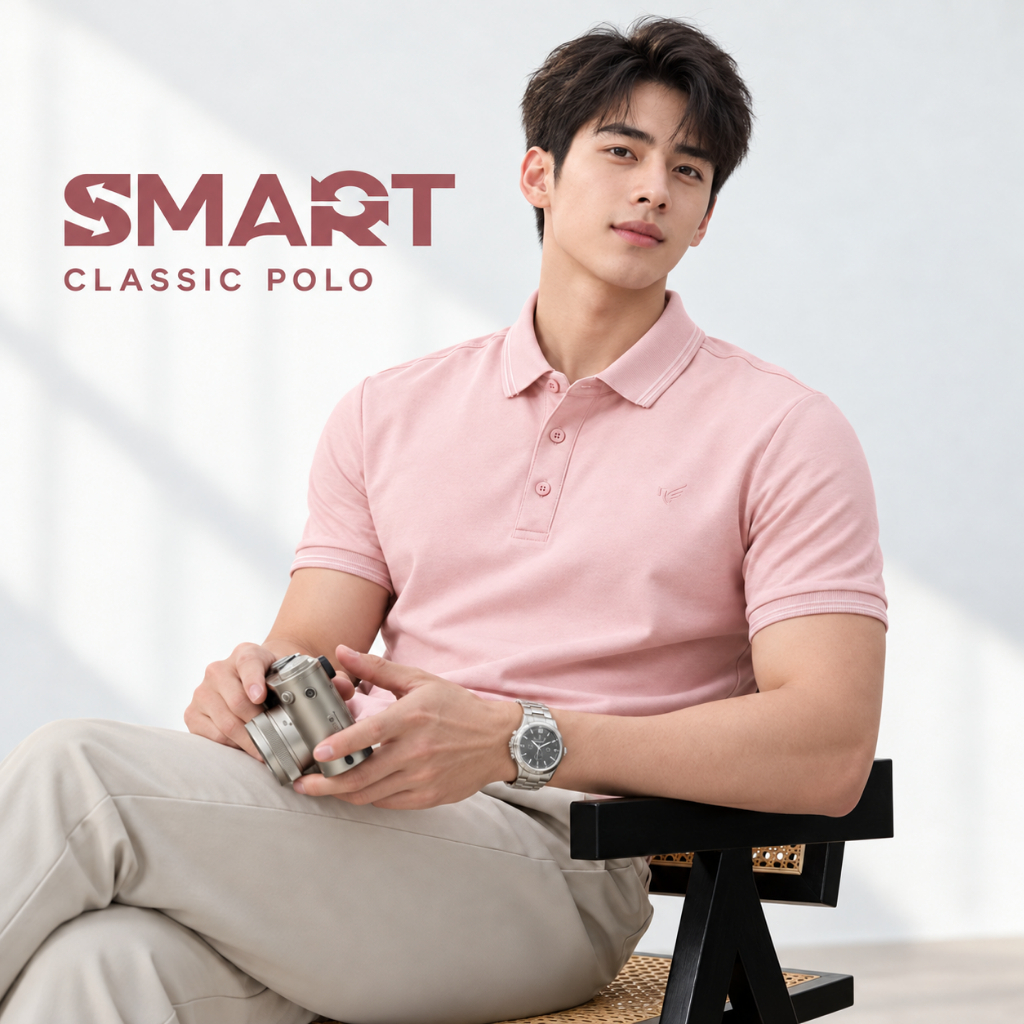 Áo Polo Nam SMART CLASSIC POLO TORANO thoáng khí thoải mái vải cotton trơn BASIC Nam Tính, Thanh Lịch ESTP038