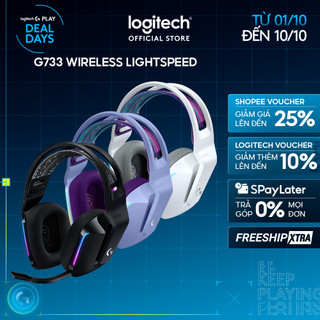 Tai nghe gaming không dây logitech g733 - rgb, màn loa pro-g, mic blue voice