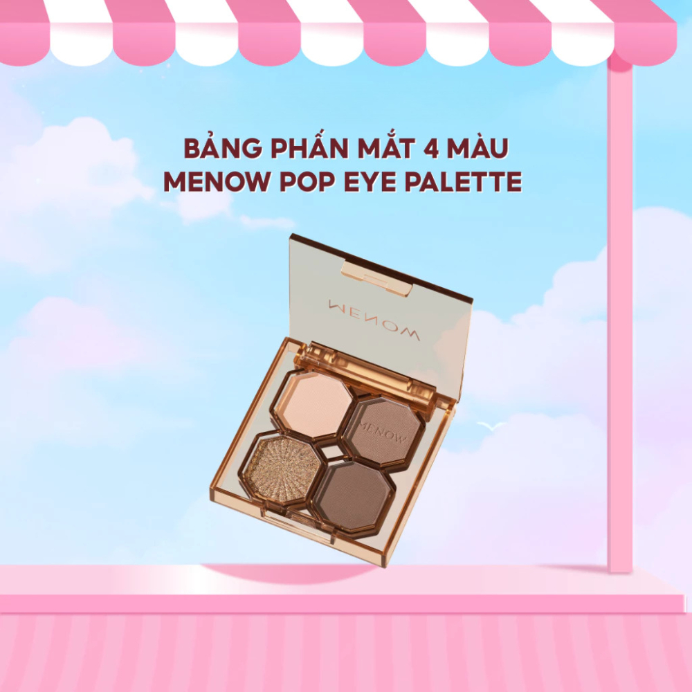 Ảnh 2 của Bảng phấn mắt MENOW 4 màu Pop Eye Palette 4g