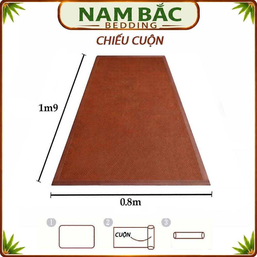 Chiếu Mây Điều Hoà (80cm) 0.8m x 1m9 NAM BẮC BEDDING - Chiếu Văn Phòng, Giường Đơn, Ký Túc Xá Thoáng