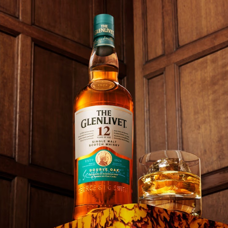 VỎ CHAI RƯỢU NGOẠI GLENLIVET 12, [TẶNG KÈM BỌC CỔ CHAI]