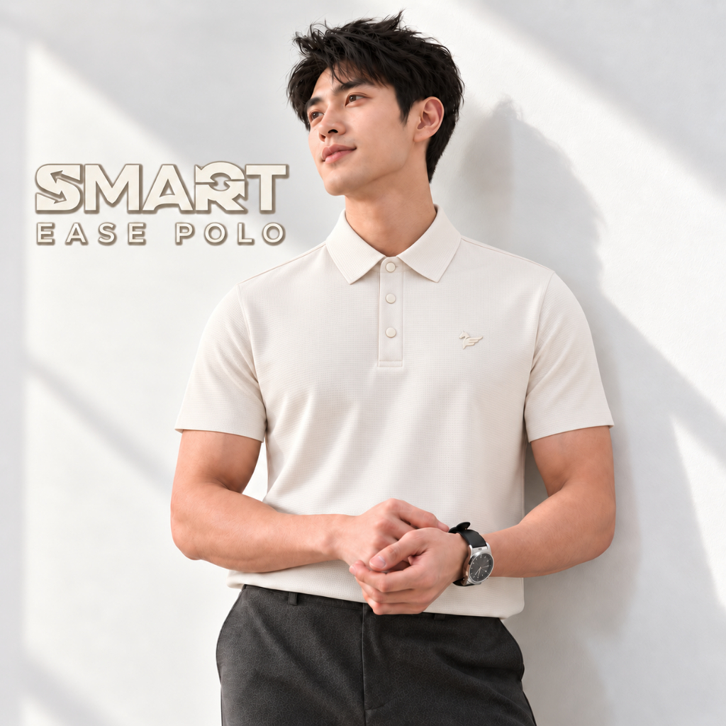 Áo polo dán SMART EASE POLO TORANO ngắn tay form chuẩn, thoáng khí, chống UV HSTP391