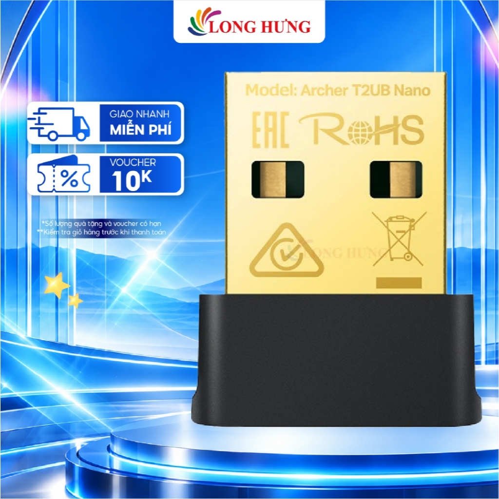 USB Wifi AC600 TP-Link Archer T2UB Nano - Hàng chính hãng