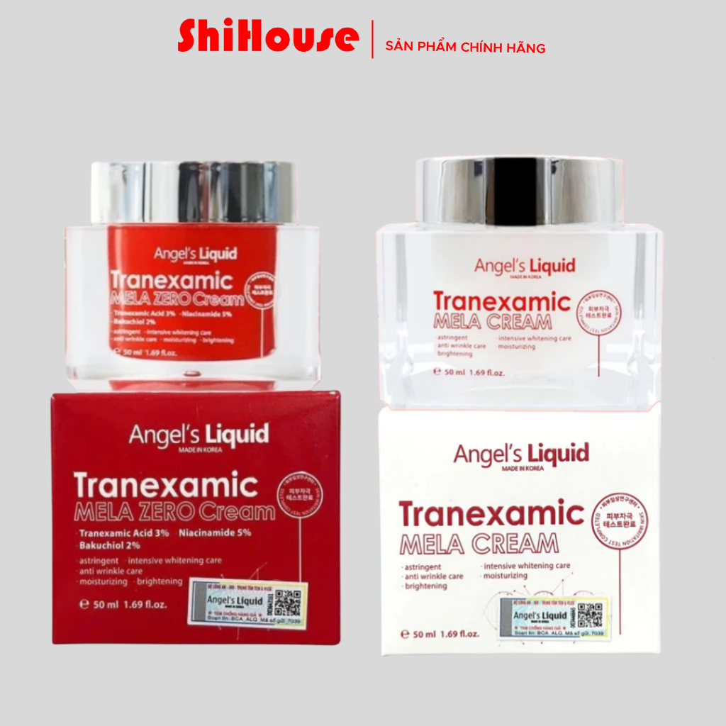 [ ĐẠI LÝ CHÍNH HÃNG ] Kem Dưỡng Tranexamic Acid Mờ Nám Chuyên Sâu Angel's Liquid Mela Cream 50ml