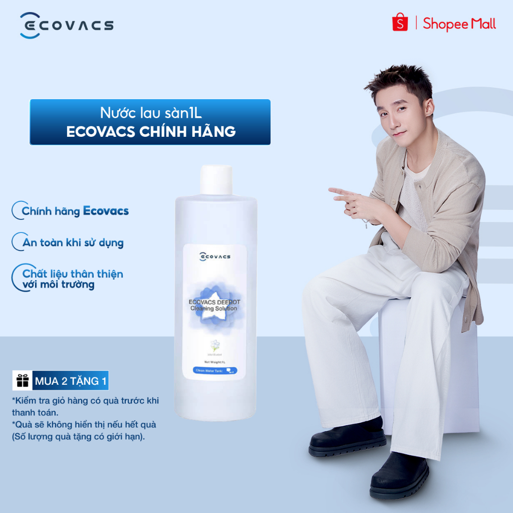 Nước lau sàn 1L chuyên dụng cho Deebot Ecovacs D-SO01-0019 - Chính Hãng