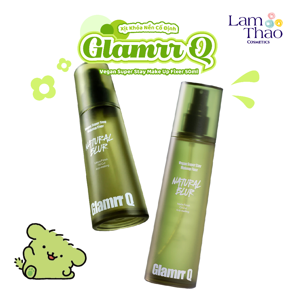 Xịt Khóa Nền Cố Định Glamrr Q Vegan Super Stay Make Up Fixer 50ml
