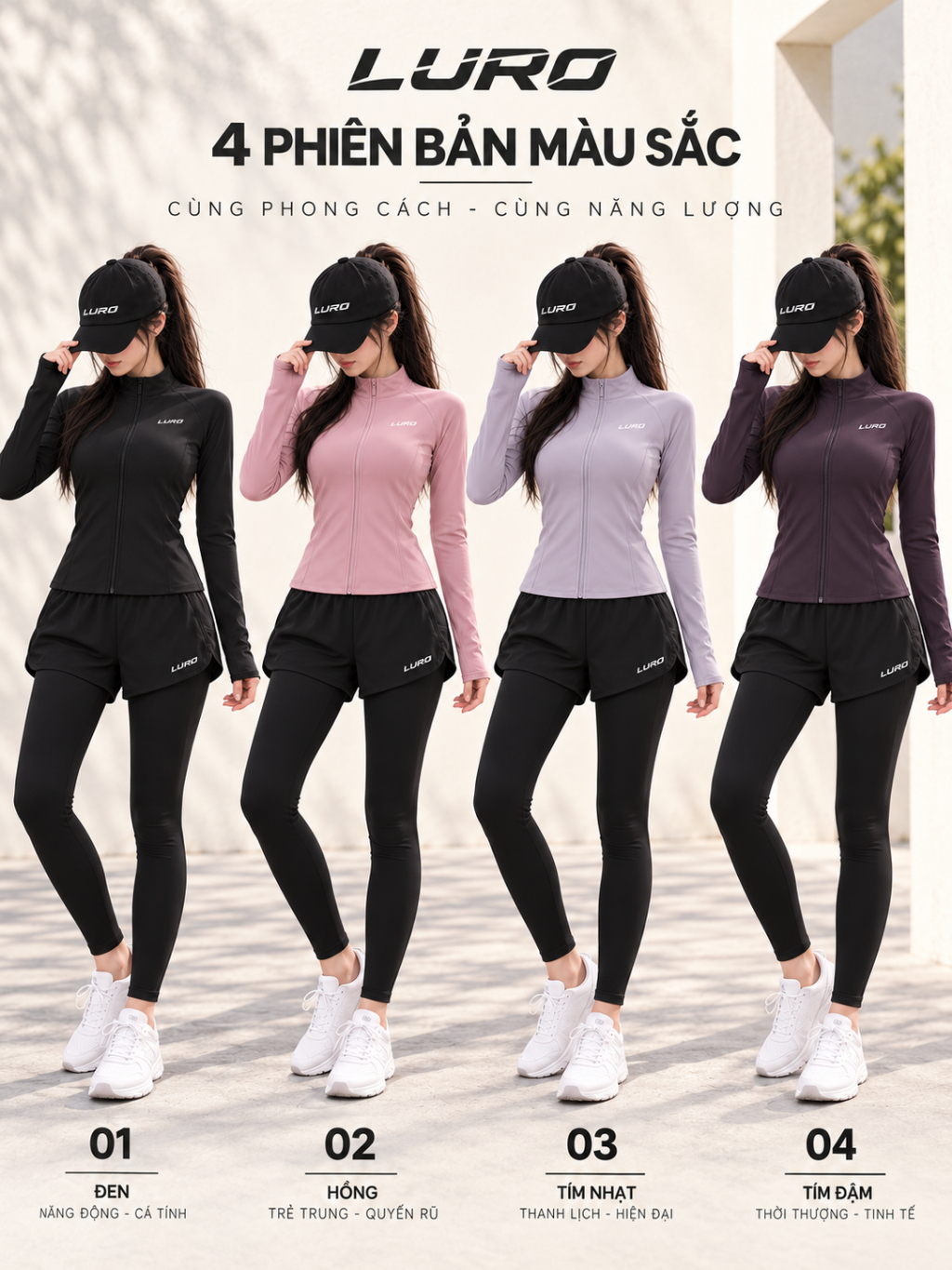 S3D — Set thể thao dài tay khóa kéo 8