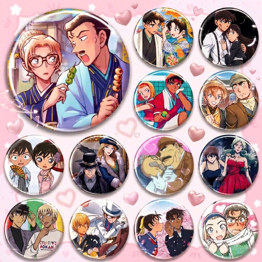 Nhiều mẫu CONAN Kudo Shinichi Mori Ran Hattori Heiji Kazuha Sonoko Makoto Amuro Kaito Kid Gin Vermou
