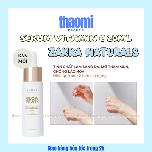 [Date 04/2029] Serum Vitamin C GlowFruit+ Brightening Radiance Concentrate ZAKKA NATURALS 20ml