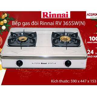 Bếp gas đôi rinnai rv-365sw - hàng chính hãng