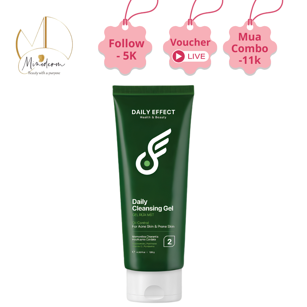 Ảnh 2 của Sữa Rửa Mặt DAILY EFFECT Daily Cleansing Gel làm sạch dành cho da dầu 120g