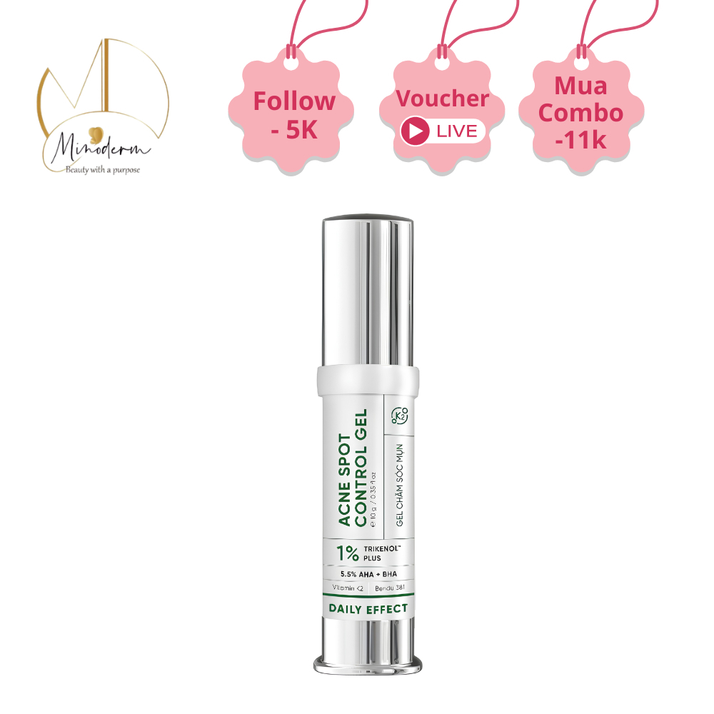 Ảnh 2 của Gel Chấm Mụn DAILY EFFECT Acne Spot Control Gel hỗ trợ giảm mụn , giảm thâm 5g/10g