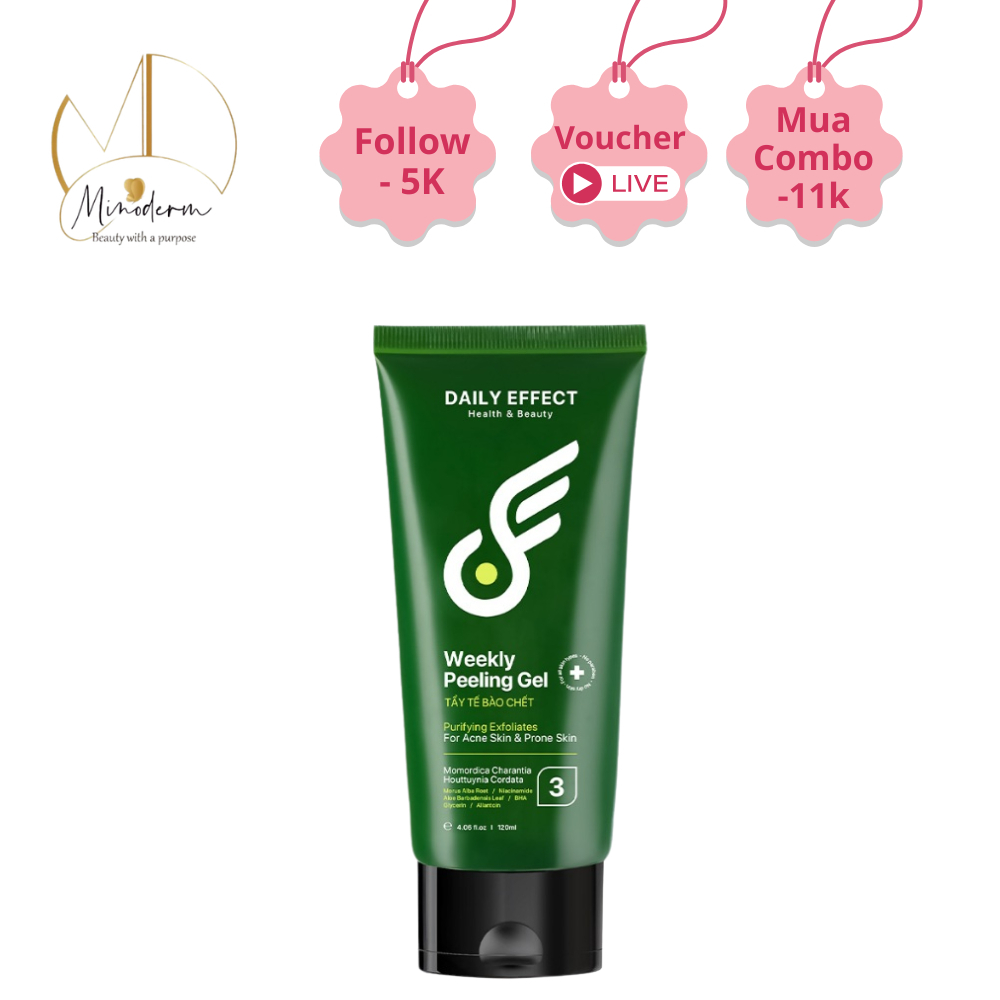 Ảnh 2 của Tẩy Tế Bào Chết DAILY EFFECT Weekly Peeling Gel hỗ trợ làm sạch lỗ chân lông, bã nhờn cho da dầu mụn