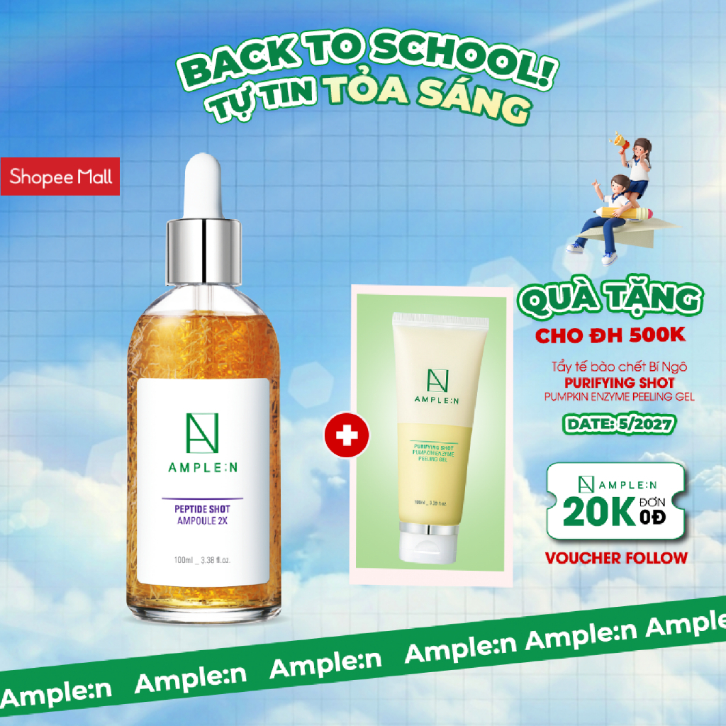 Tinh Chất Cấp Ẩm, Chống Lão Hóa AMPLE:N Peptide Shot Ampoule 2X 100ML