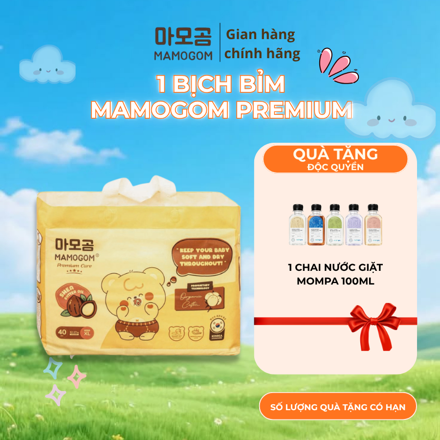 Tã Bỉm Premium Đủ Size mềm mại, thấm hút tốt cho bé NB, S, M, L, 2XL