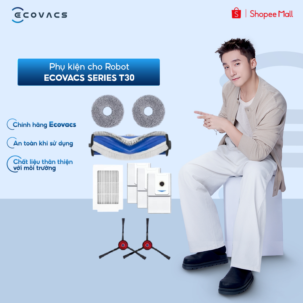 Phụ kiện cho Robot Ecovacs T30/T30s PRO OMNI/ T30e PRO OMNI/ T30S COMBO Bộ lọc…