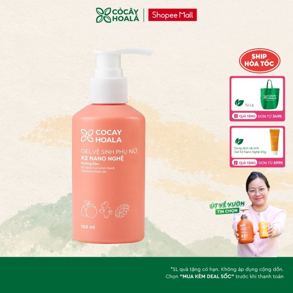 [HỎA TỐC] Dung Dịch Vệ Sinh Cỏ Cây Hoa Lá Gel x2 Nano Nghệ Làm Sạch Dưỡng Ẩm 150ml