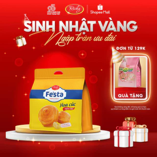 [TẶNG QUÀ ĐƠN TỪ 129K] Bánh mì hoa cúc ngàn lớp Fes'ta Richy, hsd: 35 ngày , bánh kẹo Richy