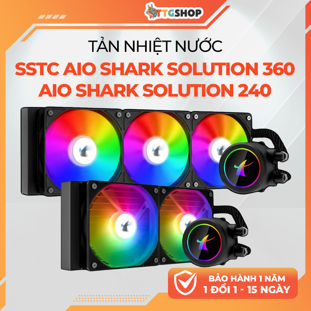 Tản Nhiệt Nước SSTC AIO Shark Solution 360 ARGB Black SSTC-WC360ARGB