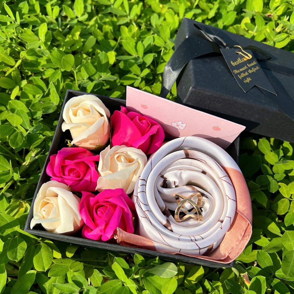 Hộp quà tặng cao cấp quà tặng khăn lụa sang trọng ý nghĩa tặng Mẹ tặng bạn gái nhân dịp lễ 20/10 8/3 14/2