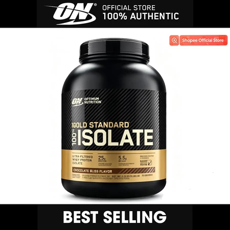 Optimum Nutrition Gold Standard Whey Isolate (5.2lbs) – Không chứa Lactose, Không chứa Gluten