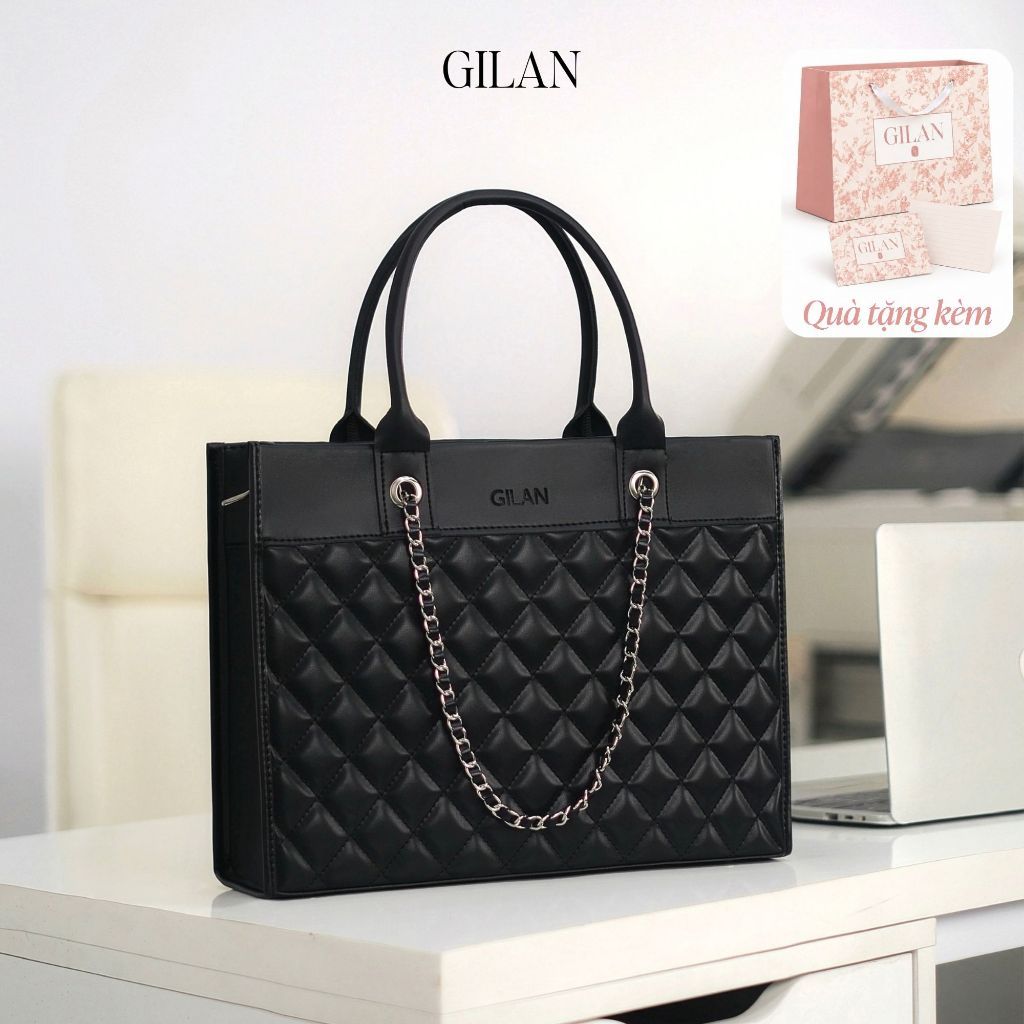 GILAN Túi tote nữ Gani bag TCS010 (4 màu) - vừa Laptop 15inch, tài liệu A4 thiết kế thanh lịch cho n