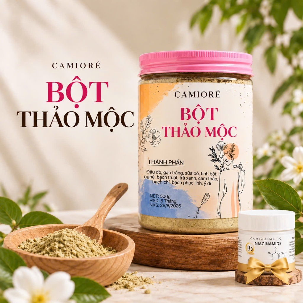 Bột thảo mộc 500g,camicosmetic