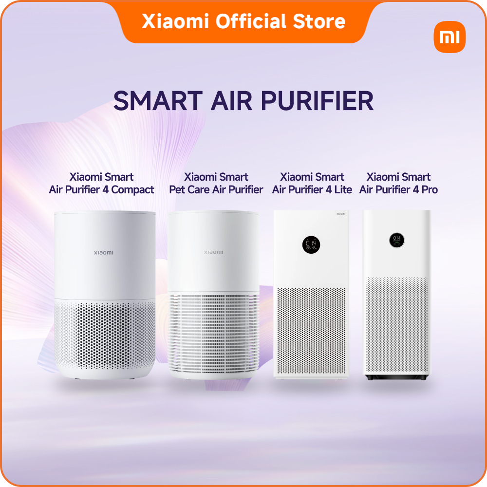 Máy lọc không khí Xiaomi 4 Series Mi Air Purifier Gen 4 / 4 Lite / 4 Pro / 4 Compact | Lọc sạch bụi mịn