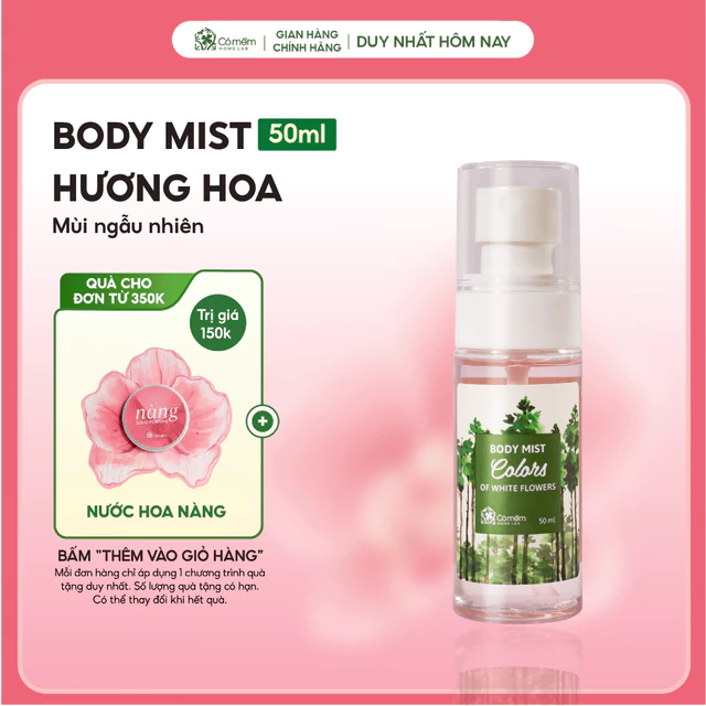 [Mùi Ngẫu Nhiên] Body Mist Xịt Thơm Toàn Thân Quần Áo Nam Nữ Hương Nước Hoa Ngọt Ngào Cỏ Mềm 50ml